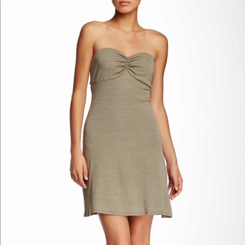 NWT Michael Stars Shine Tube Dress w/ Shirring